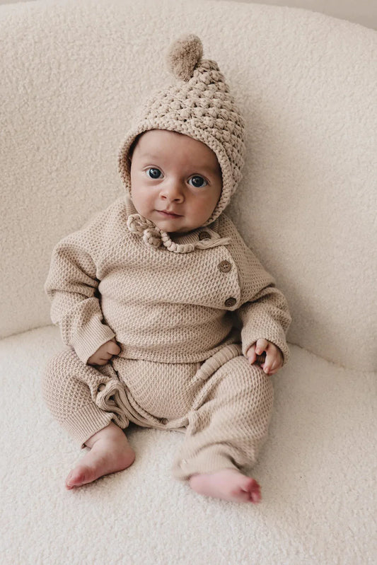 Rib Pocket Jumpsuit | Beige