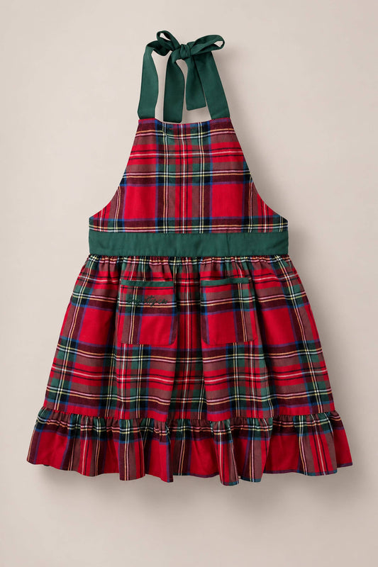 Mini Ivy Apron | Holiday Plaid
