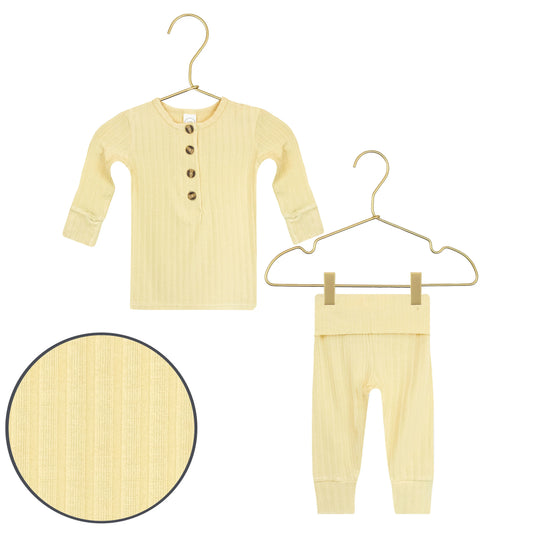 Birdie Ribbed Top & Bottom Set