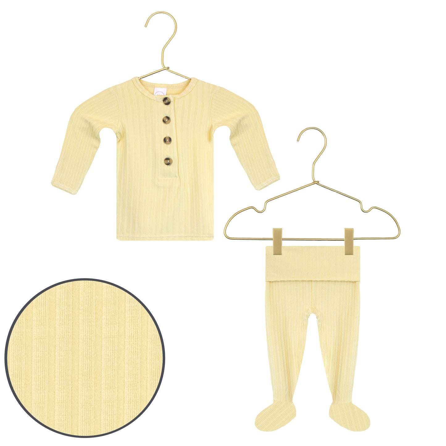 Birdie Ribbed Top & Bottom Set