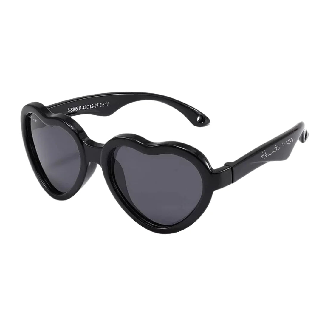 Baby Bendi Polarized Sunglasses | Black Heart
