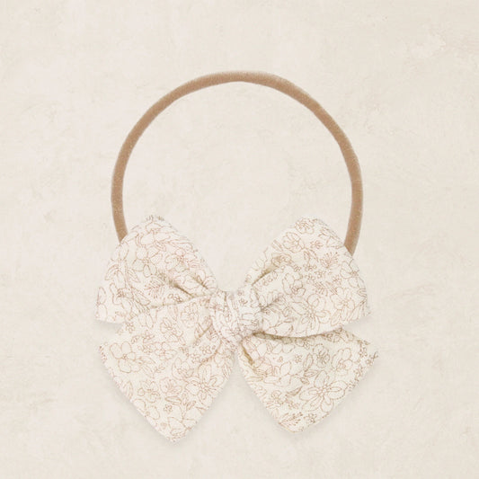 Tan Bloom Adventure Bow | Nylon Headband
