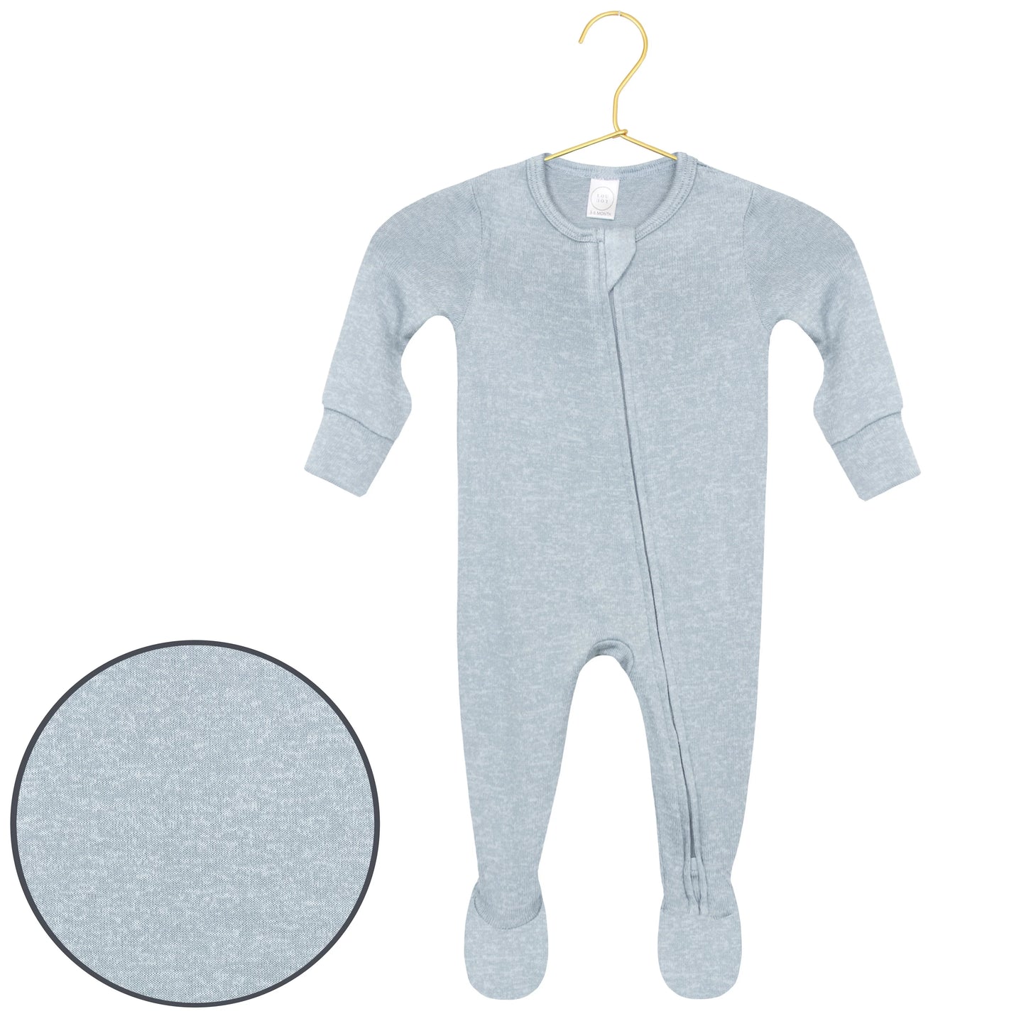Miller Plush Knit Zipper Footie