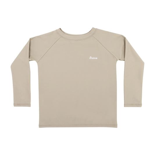 Long Sleeve Rash Guard | Taupe
