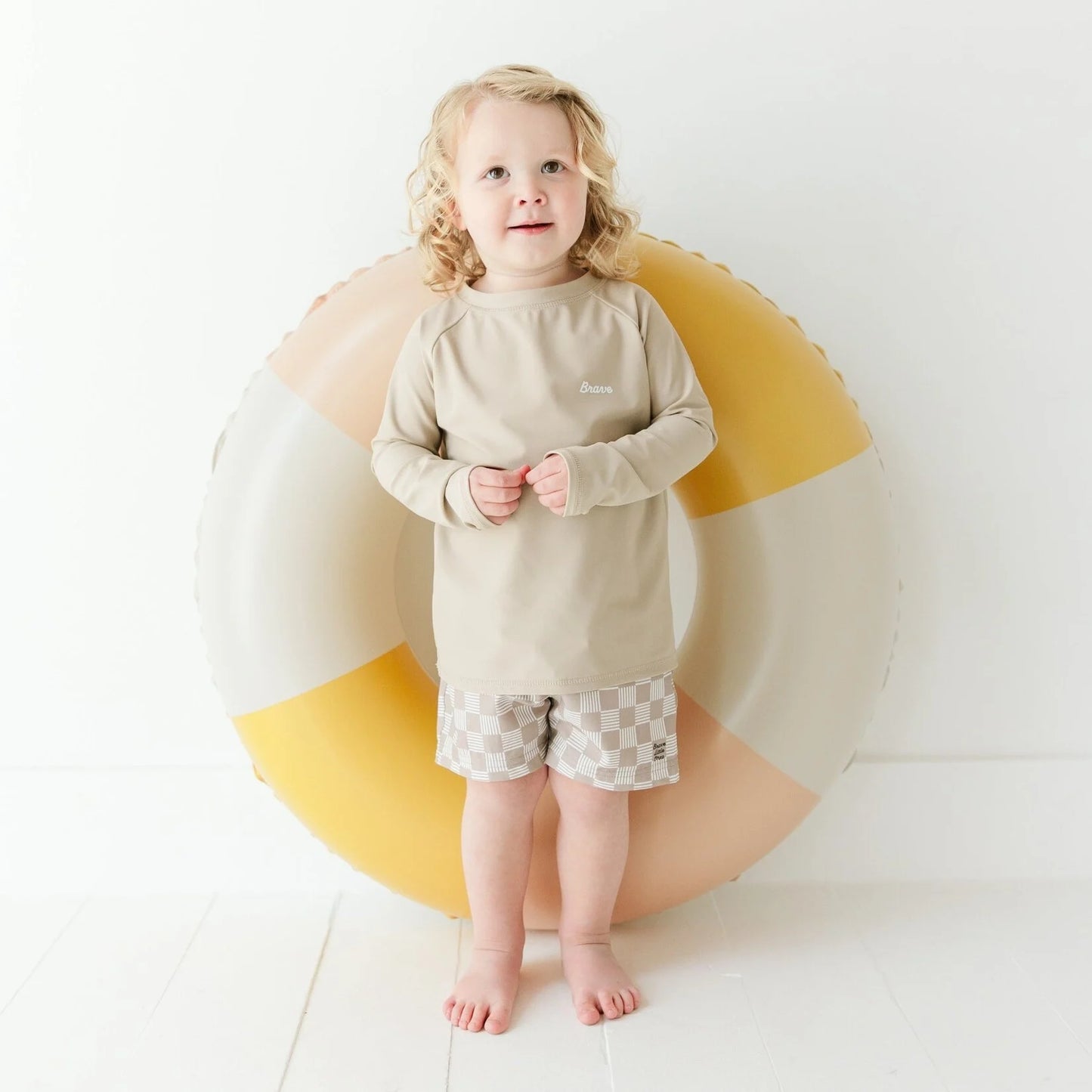Long Sleeve Rash Guard | Taupe