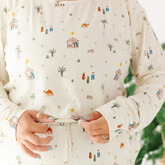 Nativity Christmas PJ Set | Women's Top & Bottom