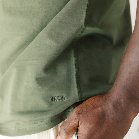 Men's Short Sleeve Shirt | Olive Green