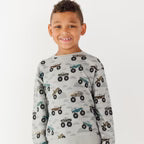 Bamboo French Terry Pullover | Monster Trucks