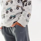 Bamboo French Terry Pullover | Monster Trucks