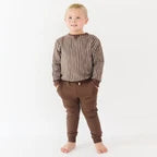 Bamboo French Terry Joggers | Dark Brown