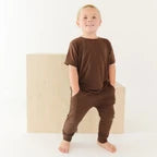 Bamboo French Terry Joggers | Dark Brown