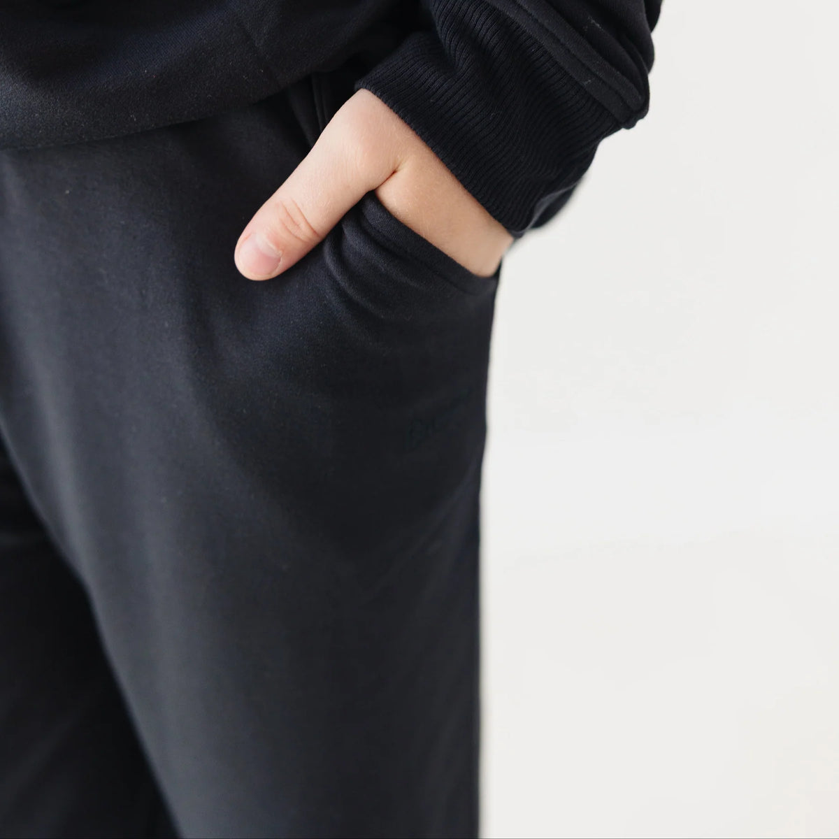 Bamboo French Terry Joggers | Jet Black