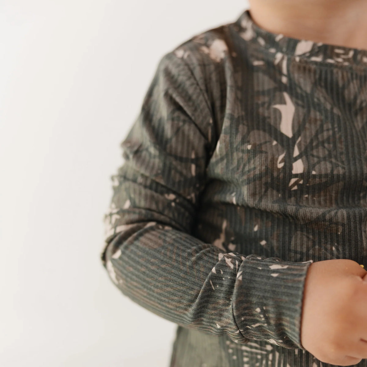 Bamboo Pajama Set | Woodland Camo (Small Ribbed)