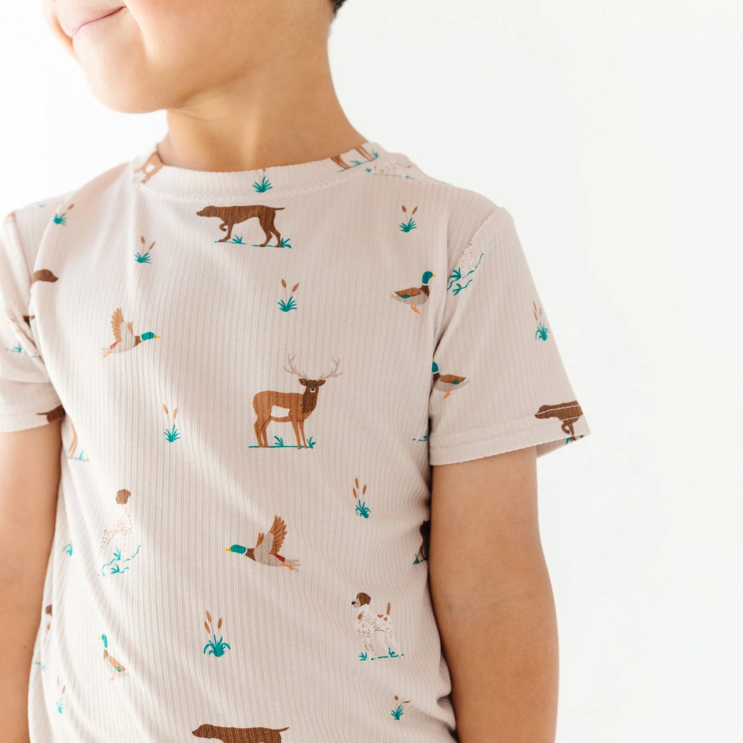 Shorts Bamboo Pajama Set | Backcountry (Small Ribbed)
