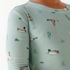 Bamboo Pajama Set | Mallards (Small Ribbed)