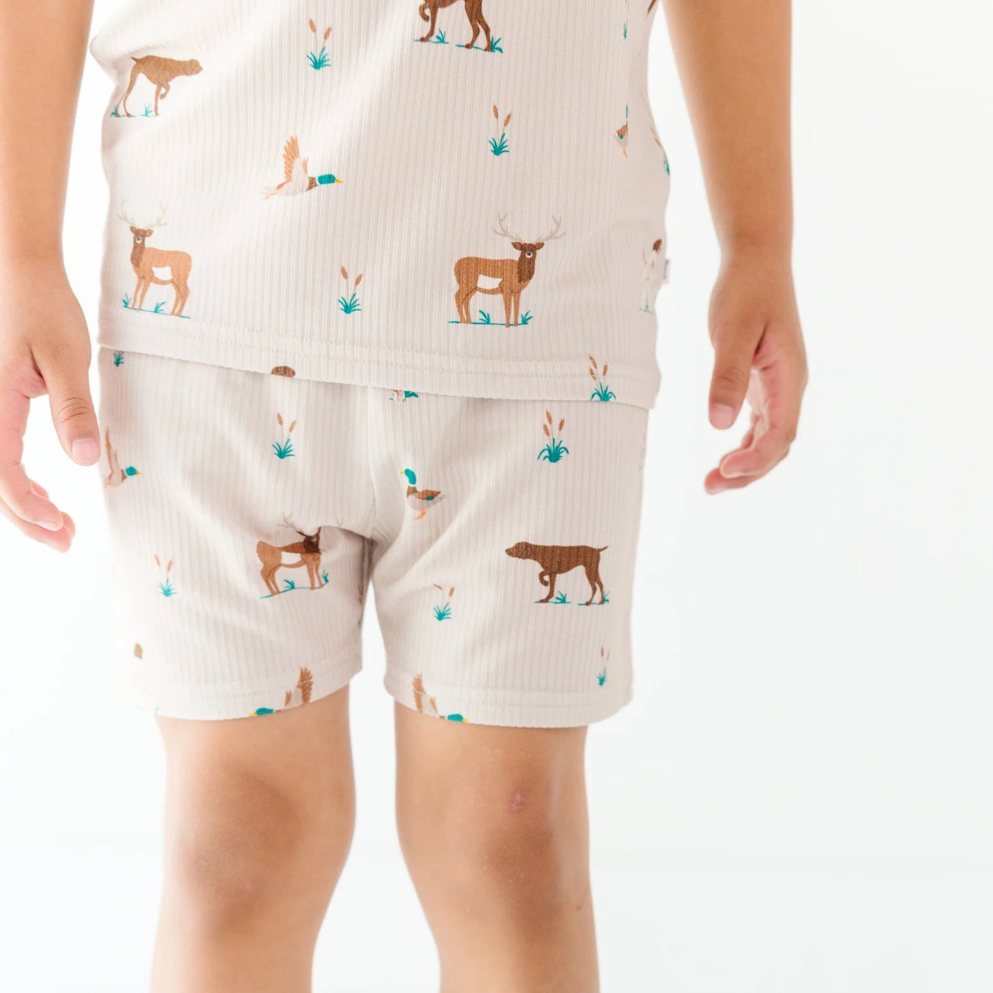 Shorts Bamboo Pajama Set | Backcountry (Small Ribbed)