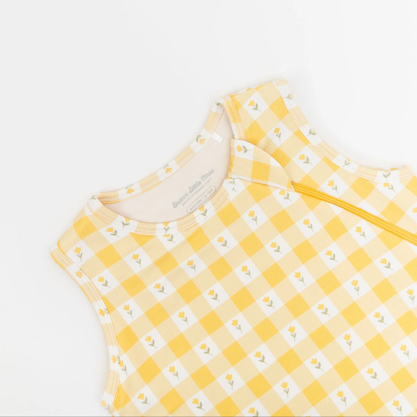 Bamboo Sleep Sack 1.0 | Yellow Gingham Tulip