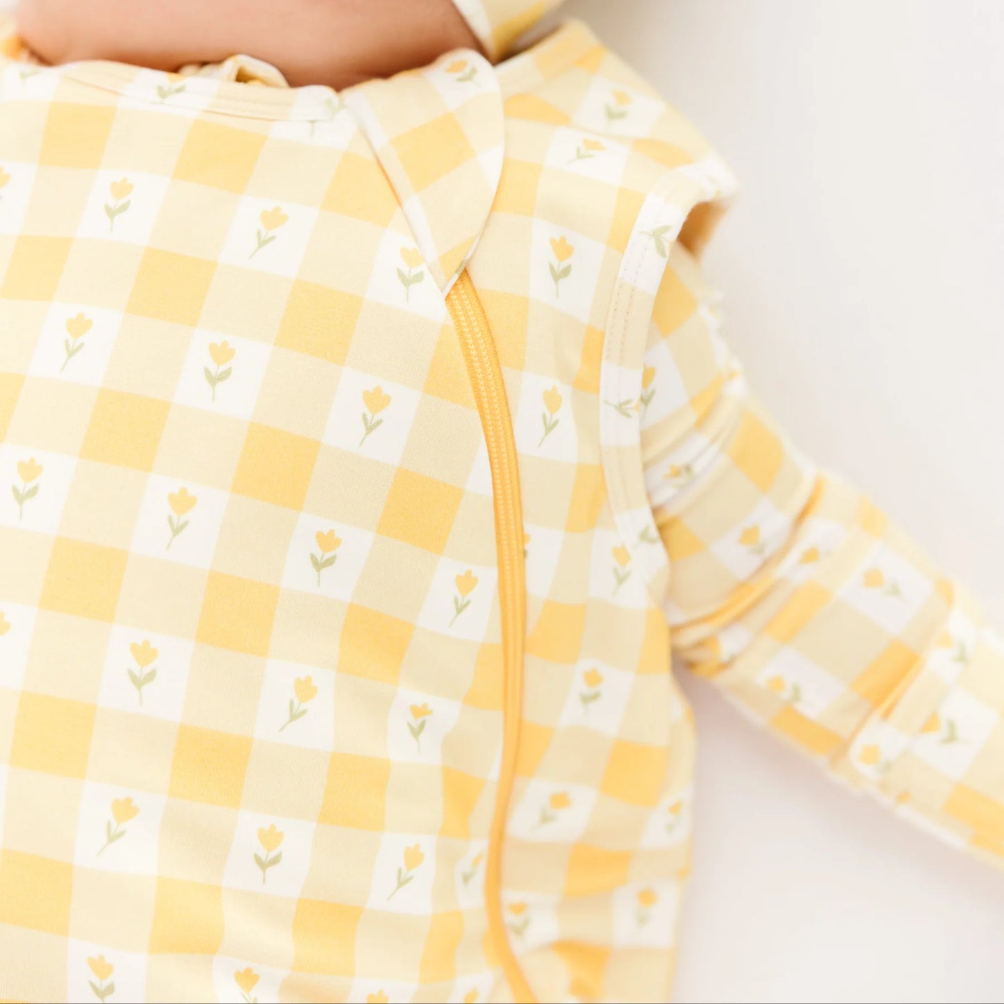 Bamboo Sleep Sack 1.0 | Yellow Gingham Tulip