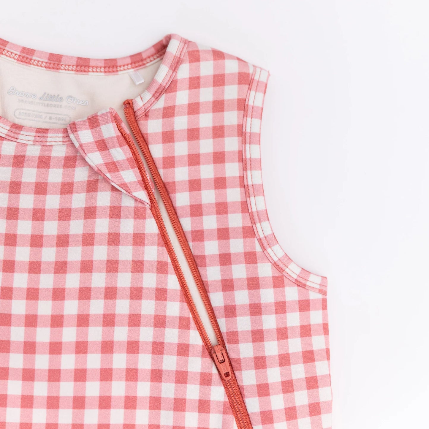 Bamboo Sleep Sack 1.0 | Mauve Small Gingham