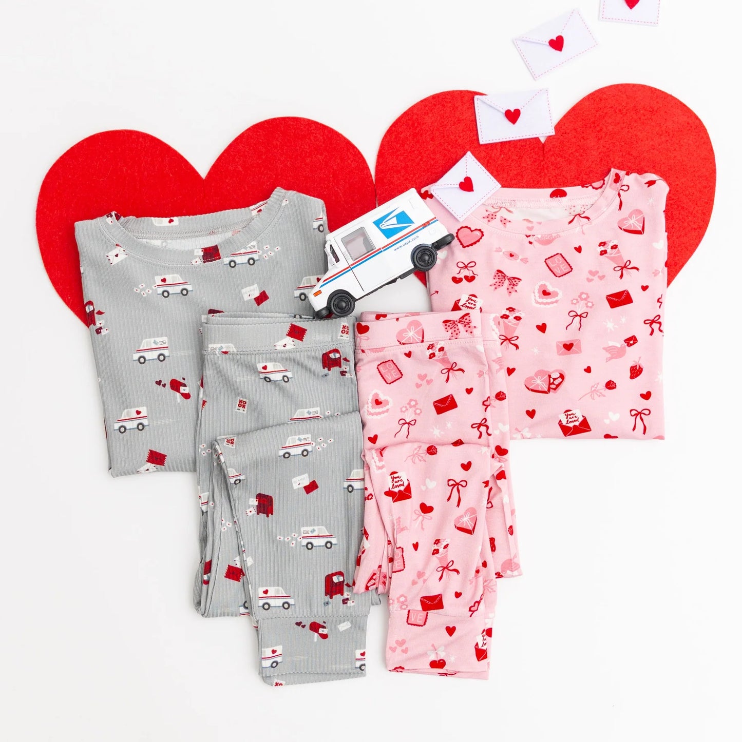 Ribbed Two-Piece Bamboo Pajama Set | Cupid’s Postal Service