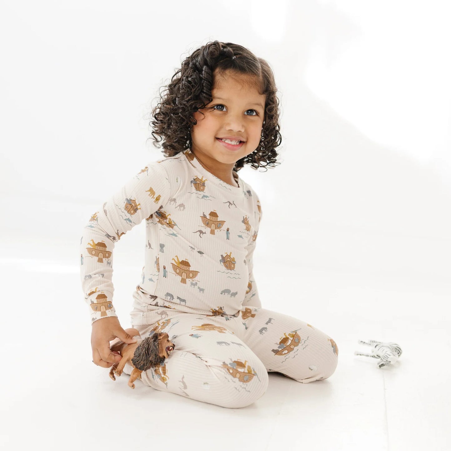 Ribbed Two-Piece Bamboo Pajama Set | Noah's Ark