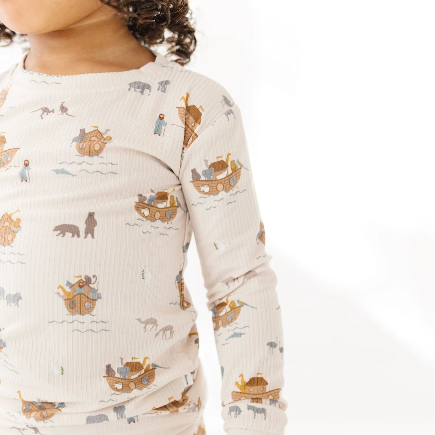 Ribbed Two-Piece Bamboo Pajama Set | Noah's Ark