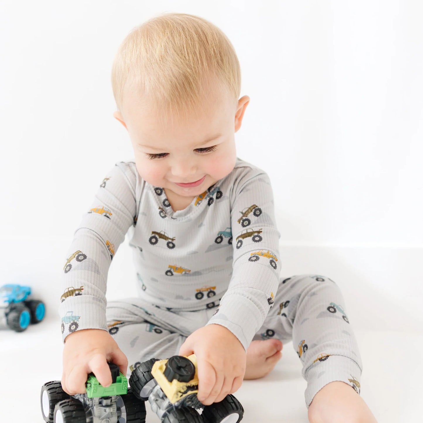 Bamboo Pajama Set | Monster Trucks