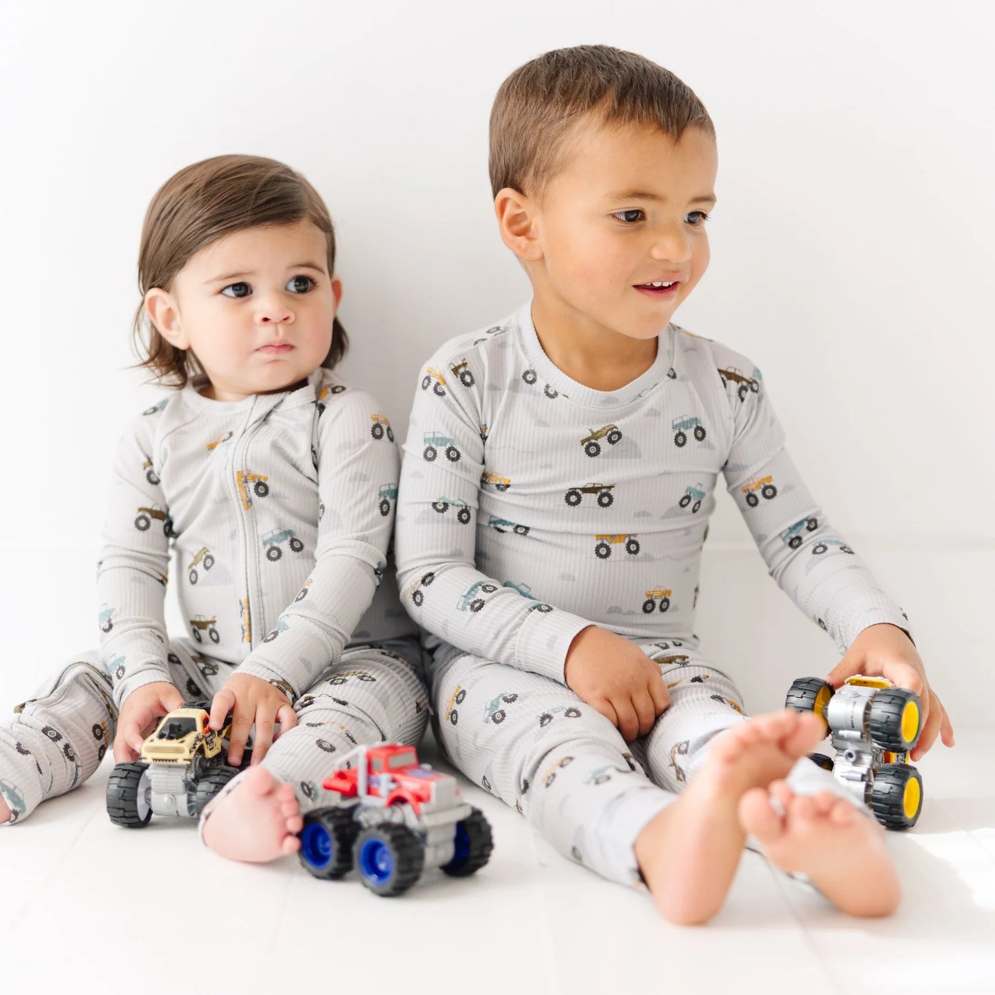 Bamboo Pajama Set | Monster Trucks