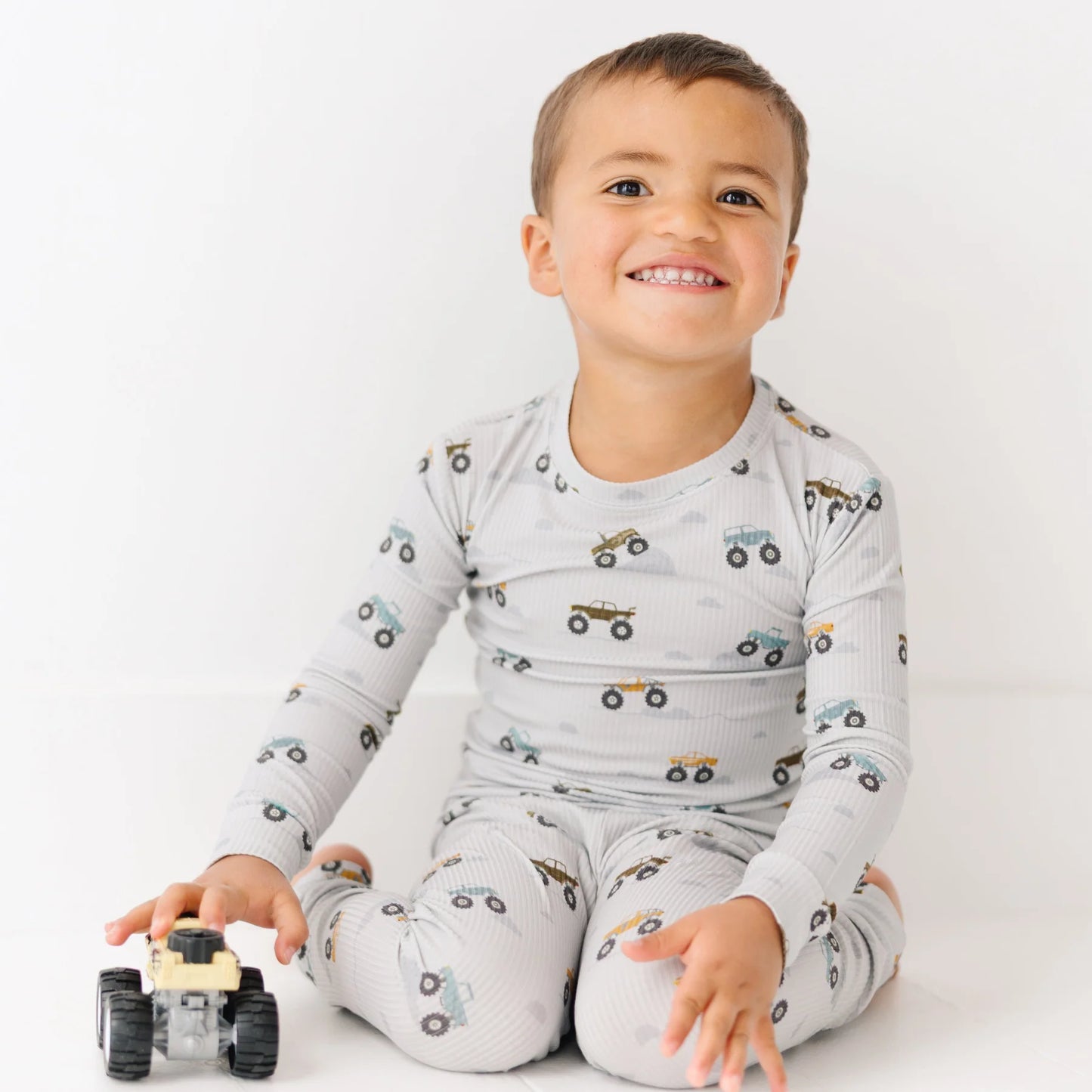 Bamboo Pajama Set | Monster Trucks