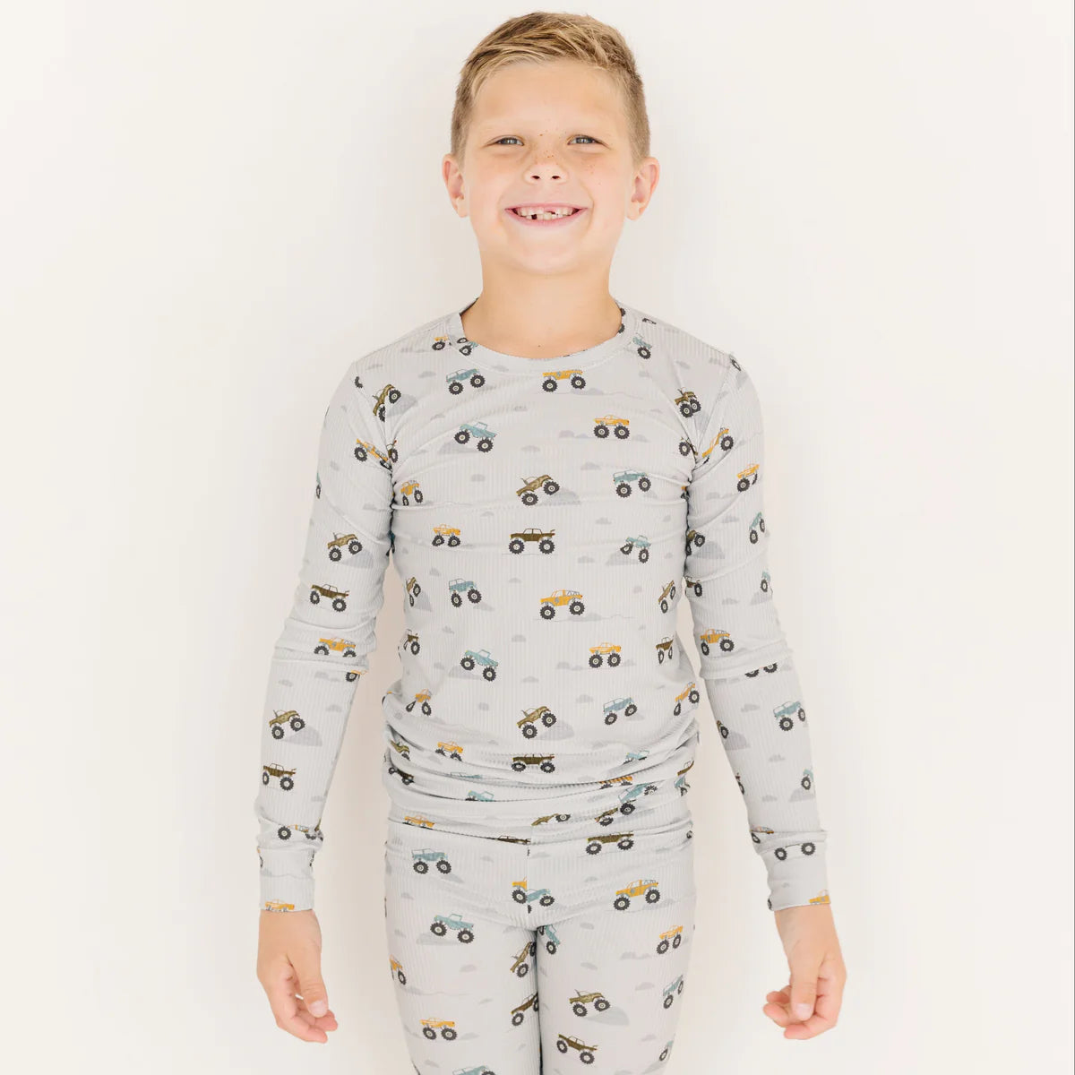Bamboo Pajama Set | Monster Trucks