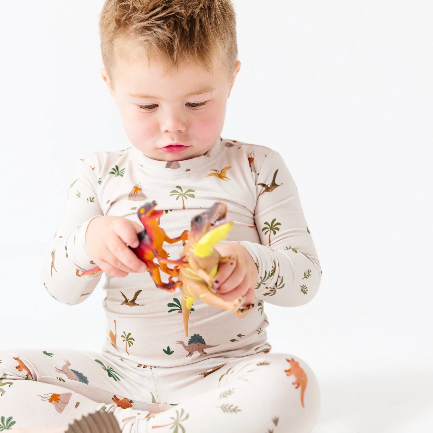 Bamboo Pajama Set | Prehistoric Dinosaurs