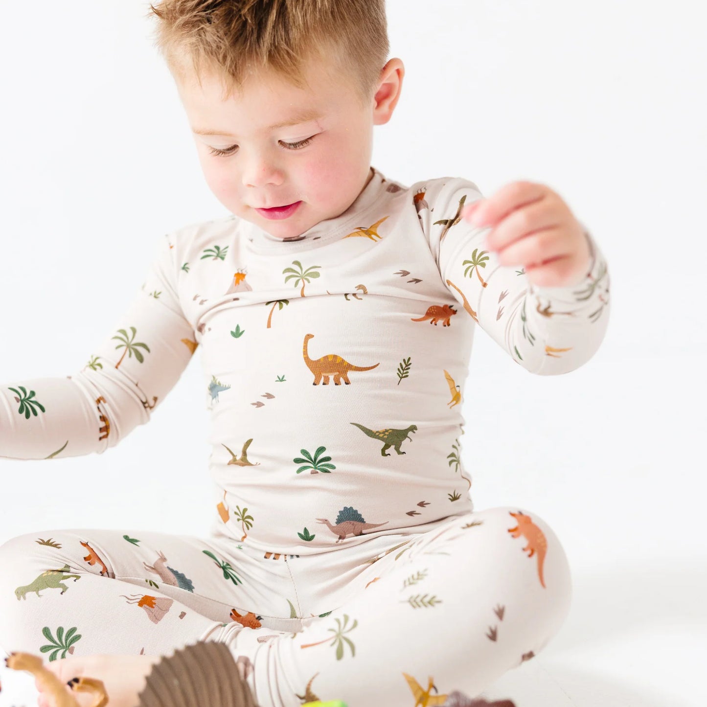 Bamboo Pajama Set | Prehistoric Dinosaurs