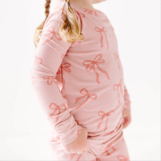 Bamboo Pajama Set | Coquette Bows
