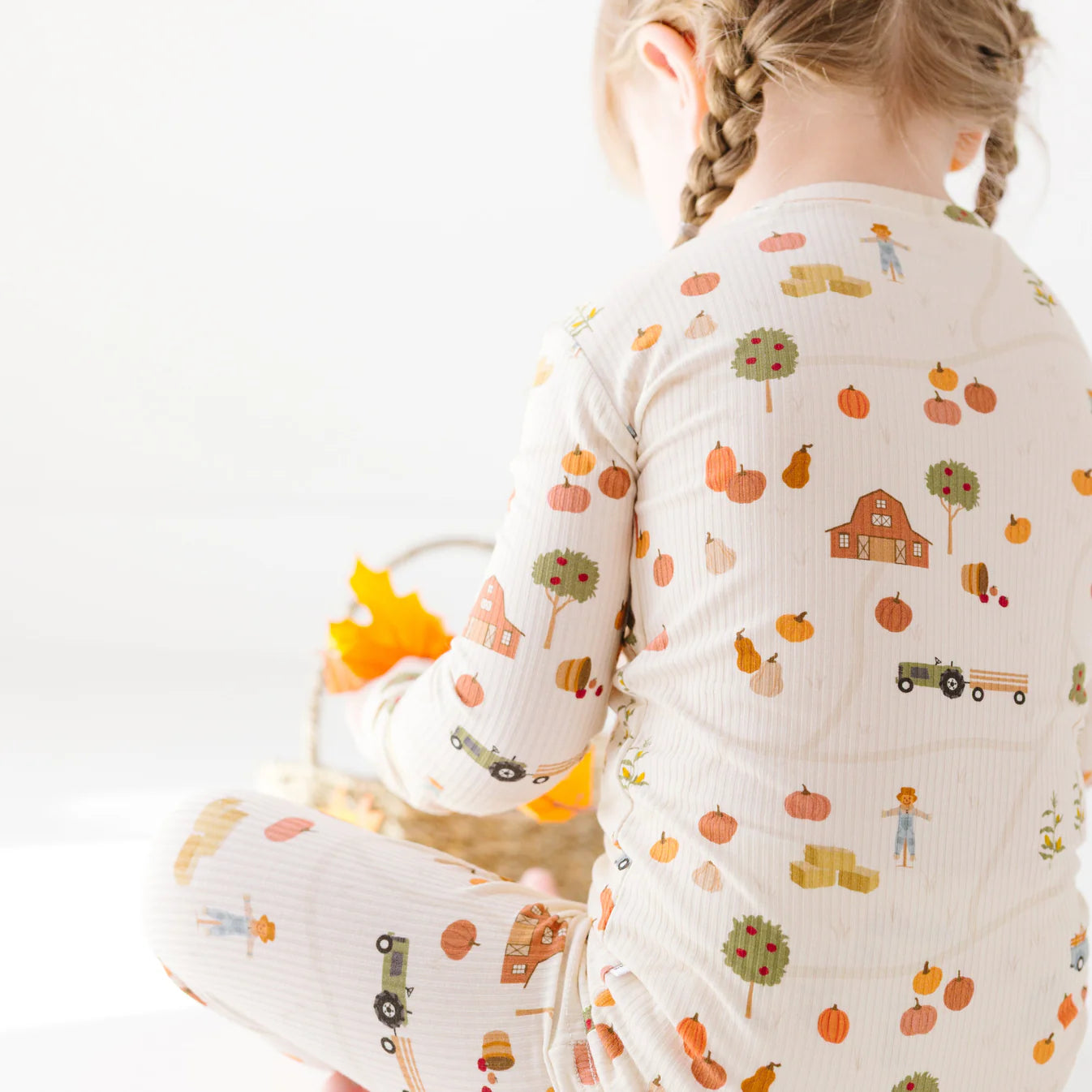 Bamboo Pajama Set | Pumpkin Patch (Ribbed)