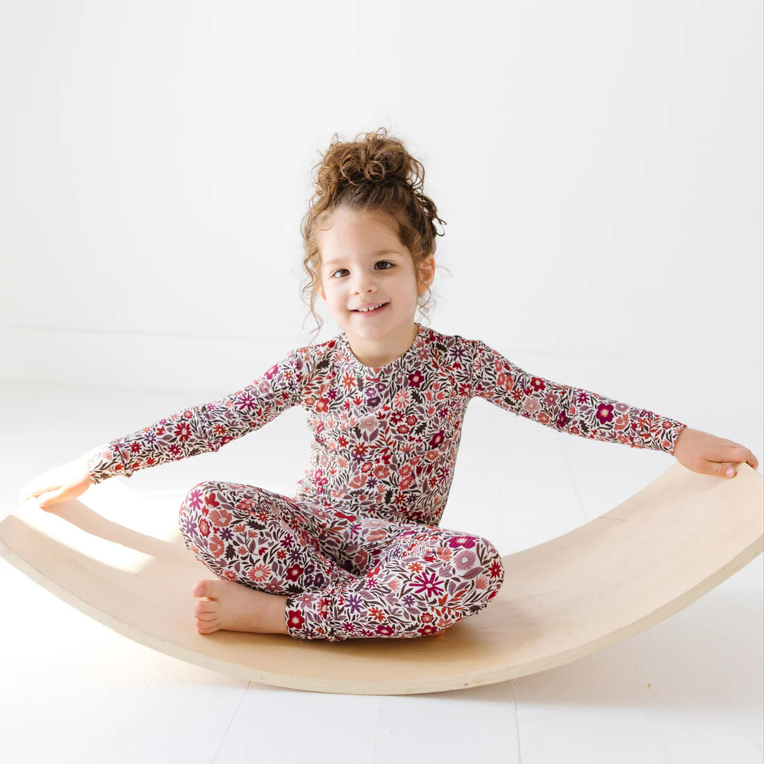 Bamboo Pajama Set | Fall Blooms Small Ribbed
