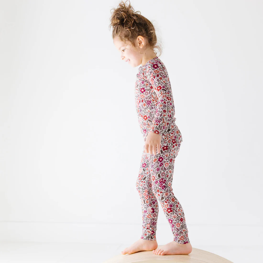Bamboo Pajama Set | Fall Blooms Small Ribbed