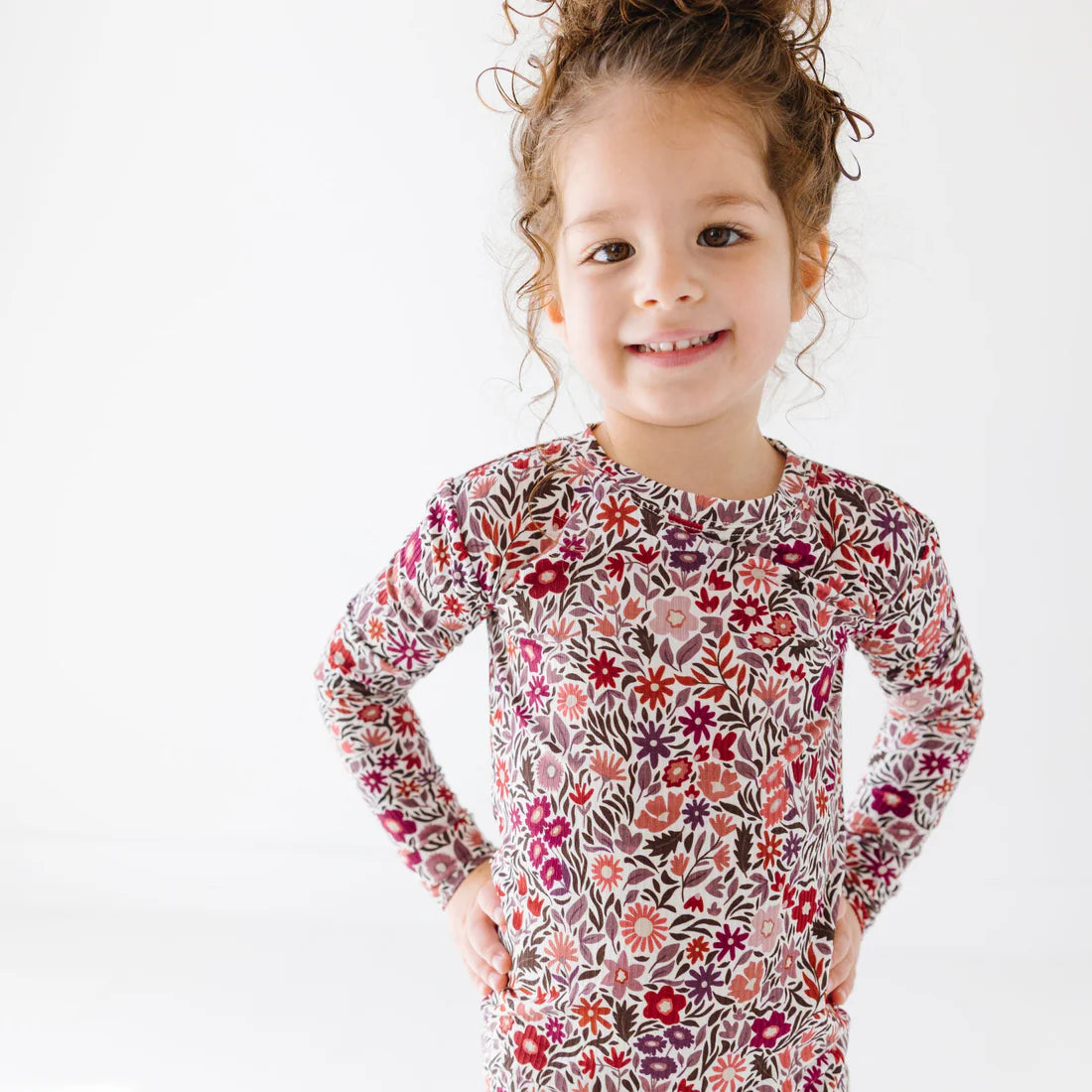 Bamboo Pajama Set | Fall Blooms Small Ribbed