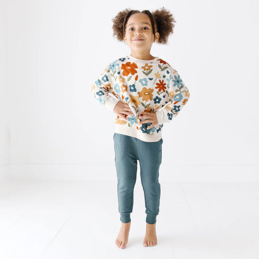 Autumn Meadow Bamboo French Terry Pullover