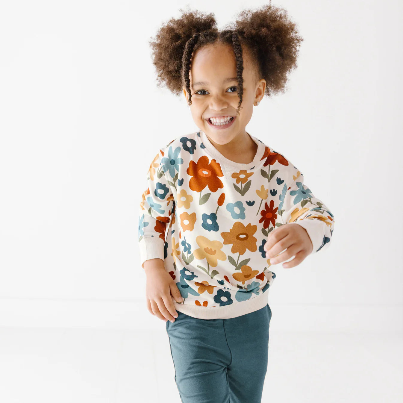 Autumn Meadow Bamboo French Terry Pullover