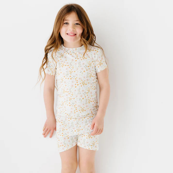 Shorts Bamboo Pajama Set | Whimsical Floral