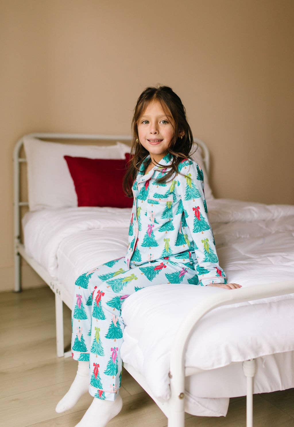 Bamboo Button Pajama Set | Trim The Tree