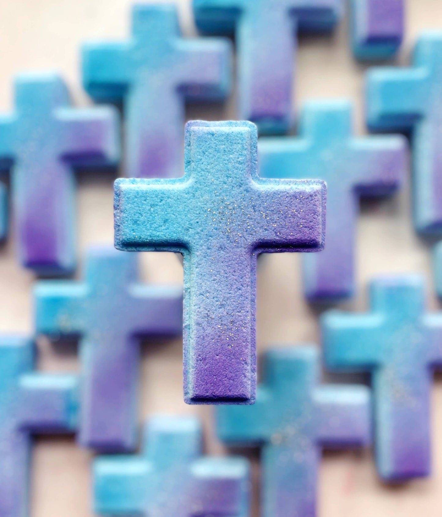 Cross Bath Bomb - with stone cross inside!