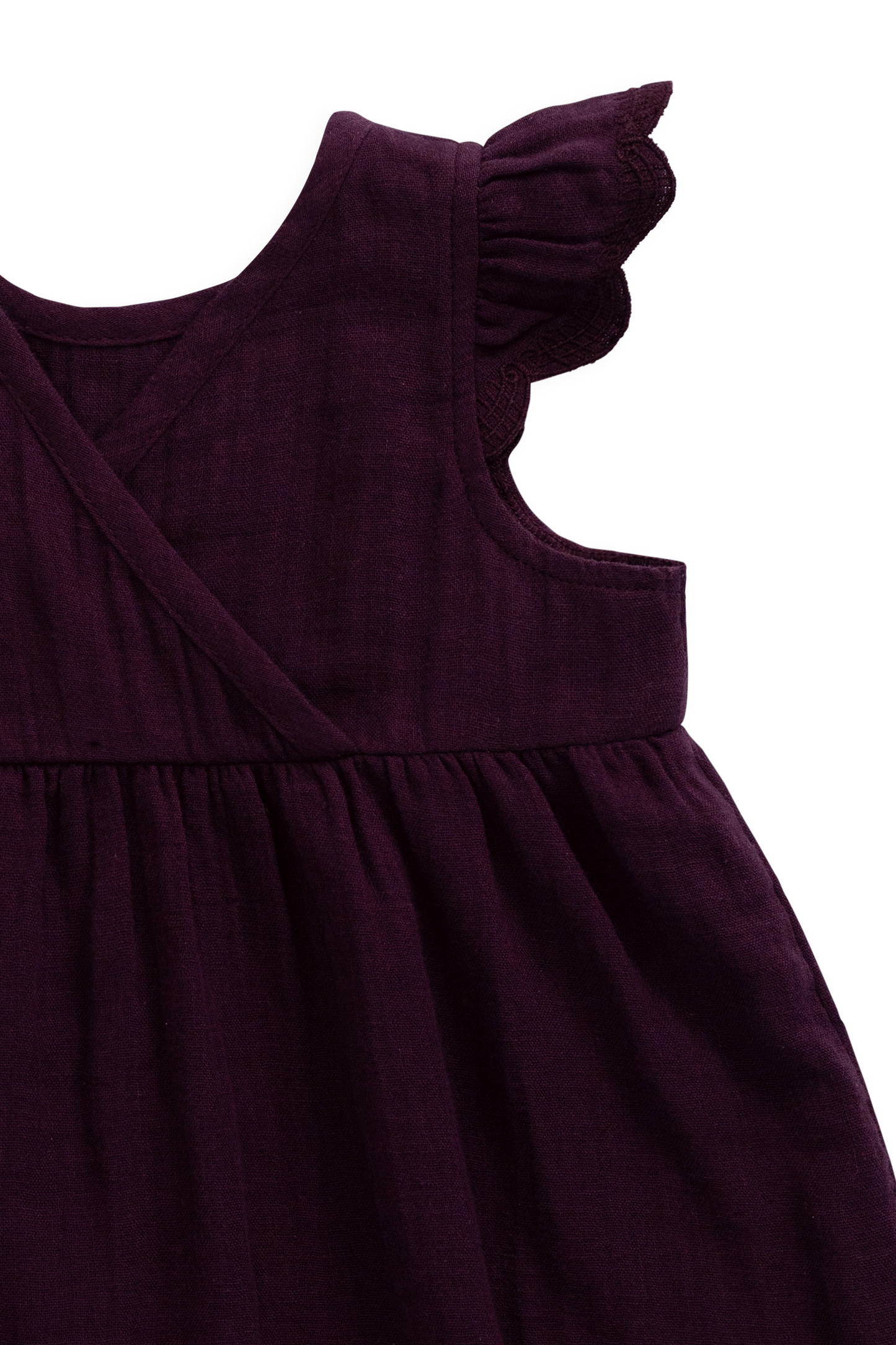 Organic Cotton Muslin Lace Dress | Fig