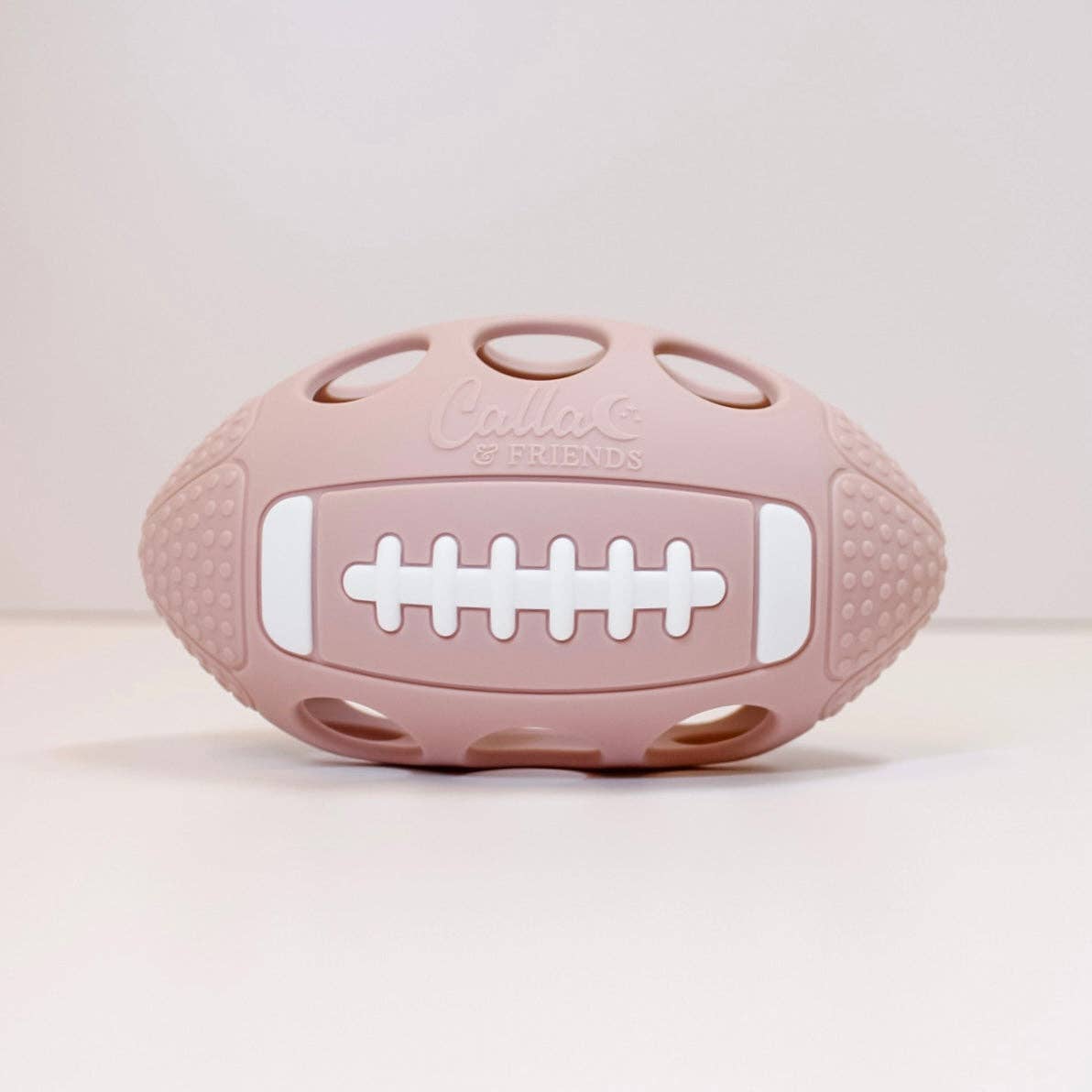 Touchdown Silicone Teether | Petal Pink or Fawn