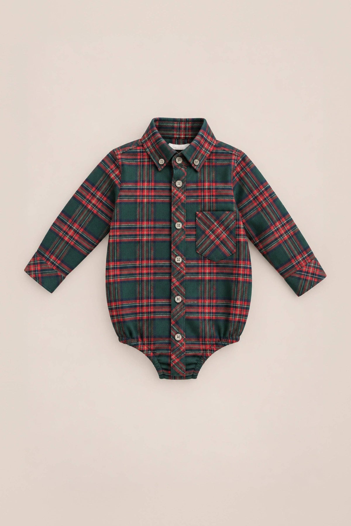 John Romper | Evergreen Plaid