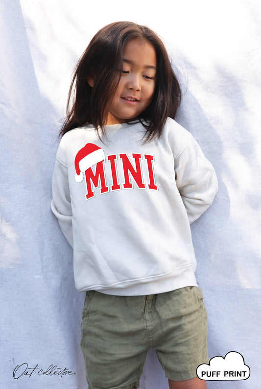 MINI Santa Sweatshirt | Heather Dust