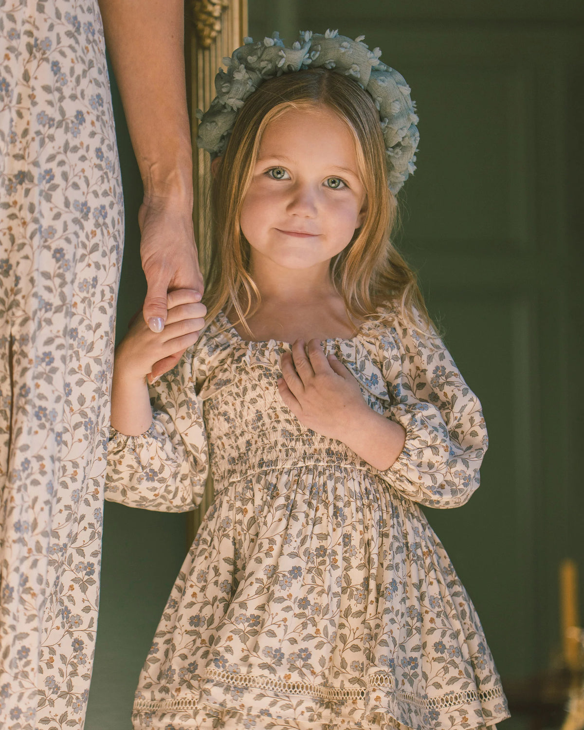 Elodie Dress | Blue Garden