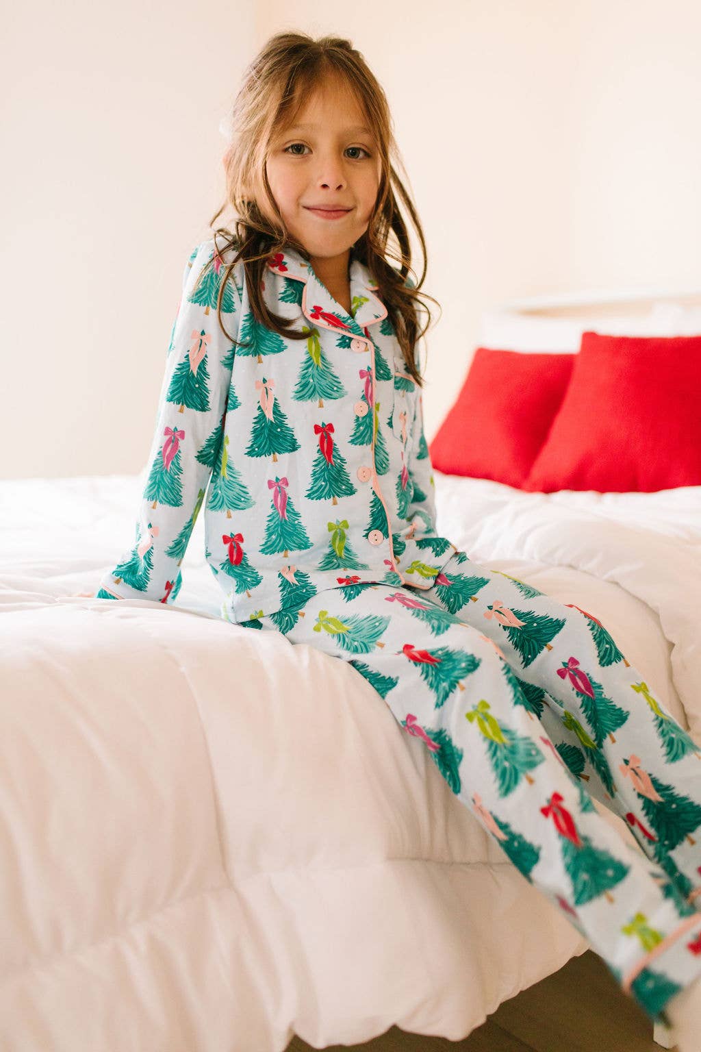 Bamboo Button Pajama Set | Trim The Tree