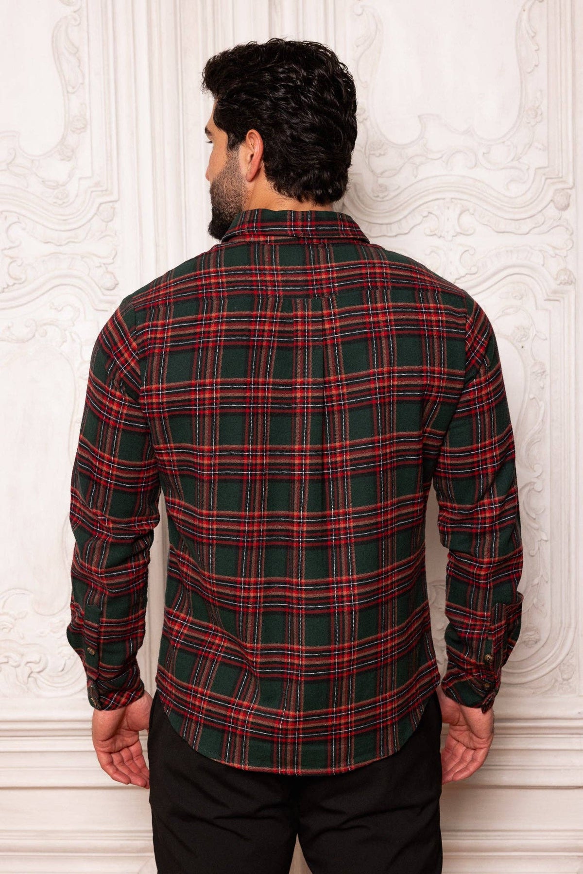 Men's John Shirt | Evergreen Plaid