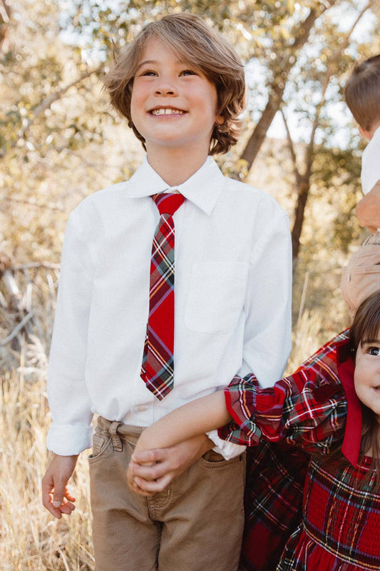 Kids Ties | Holiday Plaid